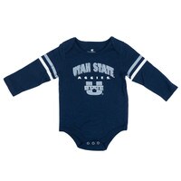 Utah State, Aggies, U-State, Navy, Stripe, Onesie